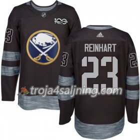 Buffalo Sabres tröja Sam Reinhart 23 1917-2017 100th Anniversary Adidas Svart Authentic - NHL Tröjor Herr